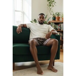 Silk by Andaloro Sleep Shorts - Vintage‎ 90s - M- 100% Silk